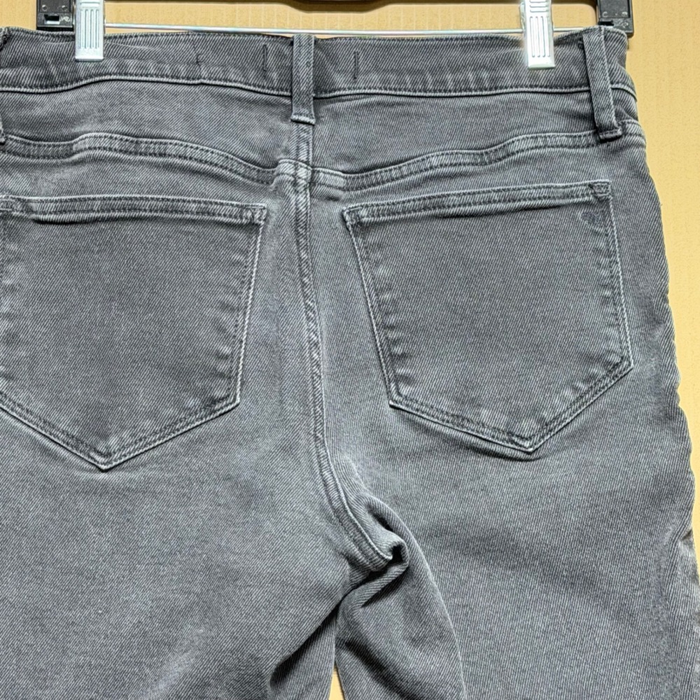 Madewell Cali Demi-Boot Jeans Womens 29P Black High Rise Raw Hem Stretch‎ Denim - Picture 11 of 15